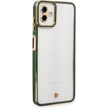 No35 Newface Samsung Galaxy A04 Kılıf Liva Lens Silikon - Yeşil