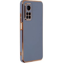 No35 Newface Xiaomi Mi 10T Kılıf Volet Silikon - Mavi