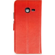 Newface Samsung Galaxy J4 Plus Trend S Plus Kapaklı Kılıf - Kırmızı