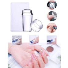 Çerçici Tırnak Baskı Aparatı Silikon Başlıklı Transfer  French Baskı Aparatı