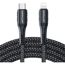 Senka Konfulon DC35 Type-C To Lightning Kablo 1mt - Siyah