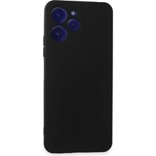 Newface Xiaomi Redmi 12 Kılıf Nano Içi Kadife Silikon - Siyah