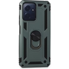 No35 Newface Xiaomi Redmi Note 12 4g Kılıf Sofya Yüzüklü Silikon Kapak - Yeşil