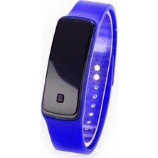 Çerçici Siyah Ekranlı LED Kol Saati (Mavi)