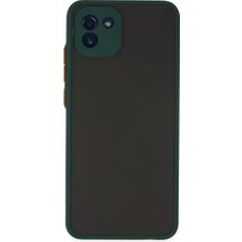 No35 Newface Samsung Galaxy A03 Kılıf Montreal Silikon Kapak - Yeşil