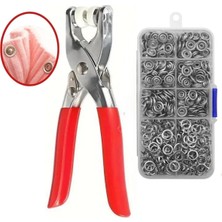 Çerçici Metal 200 Pcs Çıtçıt ve Pense Seti Makinesi  Bebek Elbise Çıtçıt Montaj Seti
