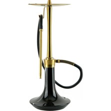 Oduman Cosmo Nargile - Gold Gövde - Siyah Cam