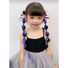 Elas Home Kuromi Fiyonklu Mor Saç 2li  Âdet