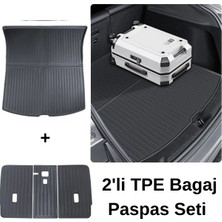 Tesla Model Y Juniper Arka Koltuk Koruyucu 3'lü Set +Bagaj Havuzu