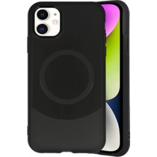 Tuba Toptaş Newface iPhone 11 Kılıf Maya Karbon Kapak - Siyah