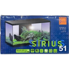 Blubios Sırıus 51 LED Aydınlatmalı Akvaryum 45L Black