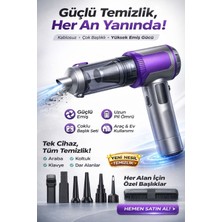Goes 22000PA Kablosuz Araç Süpürgesi 2in1 Vakum Üfleme Çok Başlıklı El Süpürgesi