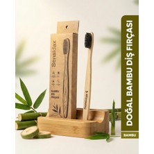 Sensidax Orta-Medium Doğal Bambu Diş Fırçası 1 Parça Manuel Ağız Temizliği İçin Tasarlandı