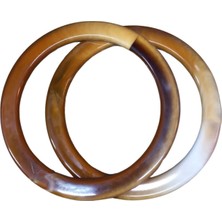 Uravas Store Çanta Sapı Yuvarlak Kahverengi 10 cm