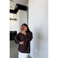 Özge Özgenç Dik Yaka Oversize Bluz