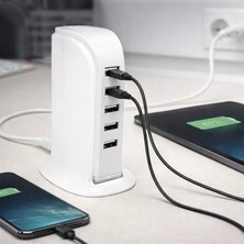 Uravas Store Powermaster PM-11061 Multiplexer 5 Portlu 20W USB Şarj Istasyonu