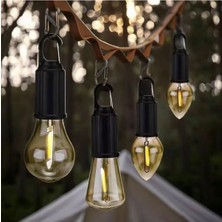 Uravas Store Taşınabilir Şarjlı LED Ampül Outdoor Kamp Bahçe Lambası