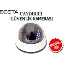 Uravas Store LED Işikli Caydirici Dome Güvenli̇k Kamerasi KD-1789