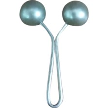 Uravas Store Eşarp Klipsi Top Model Düz Gri 1 Adet