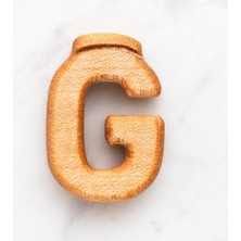 Uravas Store Hobi Baby Organik Ahşap Harf - Ğ