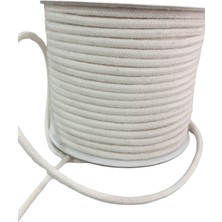 Uravas Store Bağcık Ipi Pamuk 0,5 cm Krem 1 Metre