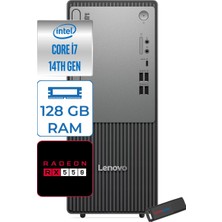 Lenovo Thinkcentre Neo 50T Gen 5  Intel® Core™ İ7-14700 128GB Ddr5 1tb SSD 4GB/RX550 WIN11PRO Mini Tower Masaüstü Bilgisayar 12UD001UTR27P38+ZETTAUSBBELLEK