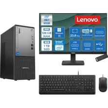 Lenovo Thinkcentre Neo 50T Gen 5  Intel® Core™ İ7-14700 128GB Ddr5 1tb SSD Intel® UHD Graphics 770 WIN11HOME +23.8 Monitör Mini Tower Masaüstü Bilgisayar 2312UD001UTRH38+ZETTAUSBBELLEK