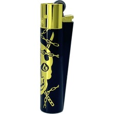 CLİPPER Clipper Deadly Chains Serisi Metal Çakmak - Gold