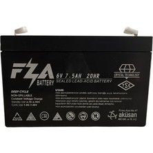 Fza 6V 7.5AH Agm Bakımsız Kuru Çocuk Arabası Aküsü 151X34X94 mm