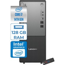 Lenovo Thinkcentre Neo 50T Gen 5  Intel® Core™ İ7-14700 128GB Ddr5 4tb SSD Intel® UHD Graphics 770 WIN11HOME Mini Tower Masaüstü Bilgisayar 12UD001UTRH40+ZETTAUSBBELLEK