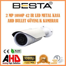 Uravas Store 2mp Ahd 1080P 42 LED Metal Kasa Dış Ortam Güvenlik Kamerası