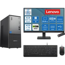 Lenovo Thinkcentre Neo 50T Gen 5  Intel® Core™ İ7-14700 128GB Ddr5 4tb SSD 6GB/RTX3050 WIN11HOME +23.8 Monitör Mini Tower Masaüstü Bilgisayar 2312UD001UTR23H40+ZETTAUSBBELLEK