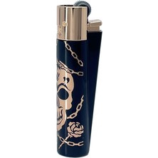 CLİPPER Clipper Deadly Chains Serisi Metal Çakmak - Rose Gold