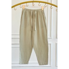 Havuç Paça Müslin Pantolon