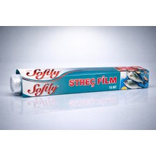 Uravas Store Softly Streç Film 15 Metre Gıda Streç Film Mutfak Streç Folyo Şeffaf Saklama Filmi 1 Adet