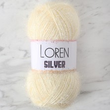 Uravas Store Loren Silver Krem El Örgü Ipi̇ - RS0065 - 34071