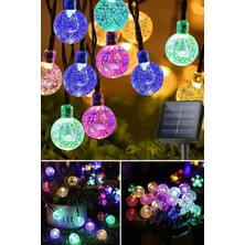 Uravas Store Sonx 10 Metre 50 Top Güneş Enerjili Solar LED Işık Dekoratif Rgb