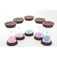 Uravas Store Ahşap Kumsaati - 17X9 cm Dekoratif Ahşap Kaideli Nostaljik Zaman Ölçer