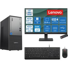 Lenovo Thinkcentre Neo 50T Gen 5  Intel® Core™ İ7-14700 128GB Ddr5 256GB SSD Intel® UHD Graphics 770 WIN11HOME +23.8 Monitör Mini Tower Masaüstü Bilgisayar 2312UD001UTRH36+ZETTAUSBBELLEK