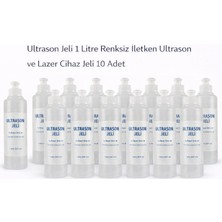 Uravas Store Ultrason Jeli 1 Litre Renksiz Iletken Ultrason ve Lazer Cihaz Jeli 10 Adet