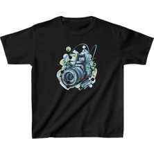 Velmora Fashion Baskılı T-Shirt - Siyah -
