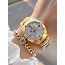 Daniel Klein 2 Yıl Garantili Çelik Kordon 30 mt Suya Dayanıklı Kadın Kol Saati+Bileklik BF.G.10055.2