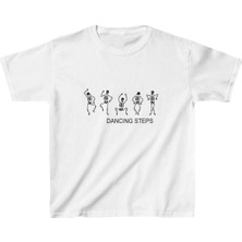 Velmora Fashion Çocuk Baskılı T-Shirt - Beyaz