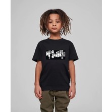 Velmora Fashion Baskılı T-Shirt - Siyah -