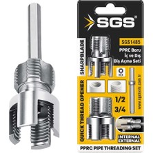 Sgs Pprc Boru Diş Açma Seti 20-25 mm (1/2"-3/4") Uzun Ömürlü Tasarım Metal Materyal SGS1485