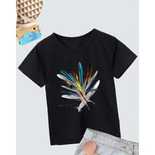 Velmora Fashion Baskılı T-Shirt- Siyah -