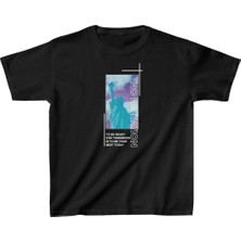 Velmora Fashion Baskılı T-Shirt - Siyah -