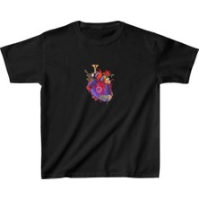 Velmora Fashion Baskılı T-Shirt - Siyah -