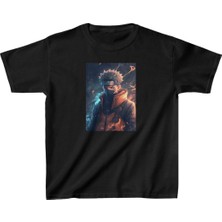 Velmora Fashion Baskılı T-Shirt - Siyah -