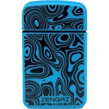 Zengaz Cool Tasarım Jet Alev Çakmak - Blue Vortex
